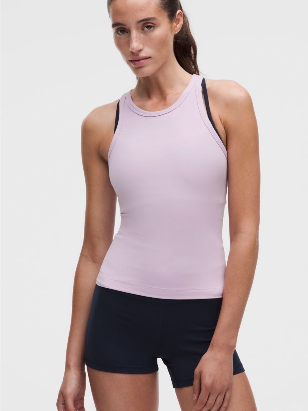 lululemon Align™ Waist-Length
Racerback Tank Top
 Lilac play  Athletic Tank Top